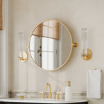 Load image into Gallery viewer, Rivora Fluted Glass Indoor Outdoor Sconce - Modern Wall Light for Home

