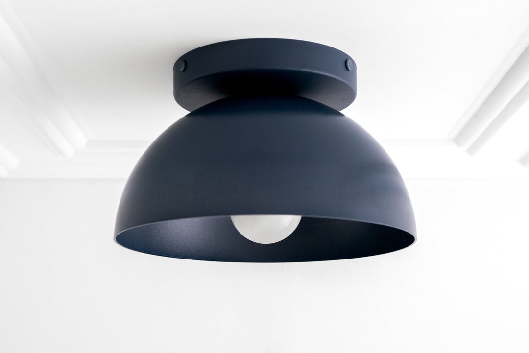 Metio Multi-Color Dome Flush Mount Ceiling Light Contemporary for Dining Area & Entry