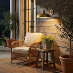 Afbeelding laden in galerijweergave, Velara Industrieel Metalen Rustieke Koepel Wandlamp - Klassieke Gebogen Buitenwandlamp voor Portiek en Patio U08