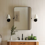 Load image into Gallery viewer, Fibura Sleek Metal Linen Shade Wall Light - Wall-Mounted Art
