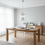 Charger l'image dans la visionneuse de la galerie, Suspension en verre Luxvana en forme de cloche - Luminaire style lanterne industrielle pour cuisine