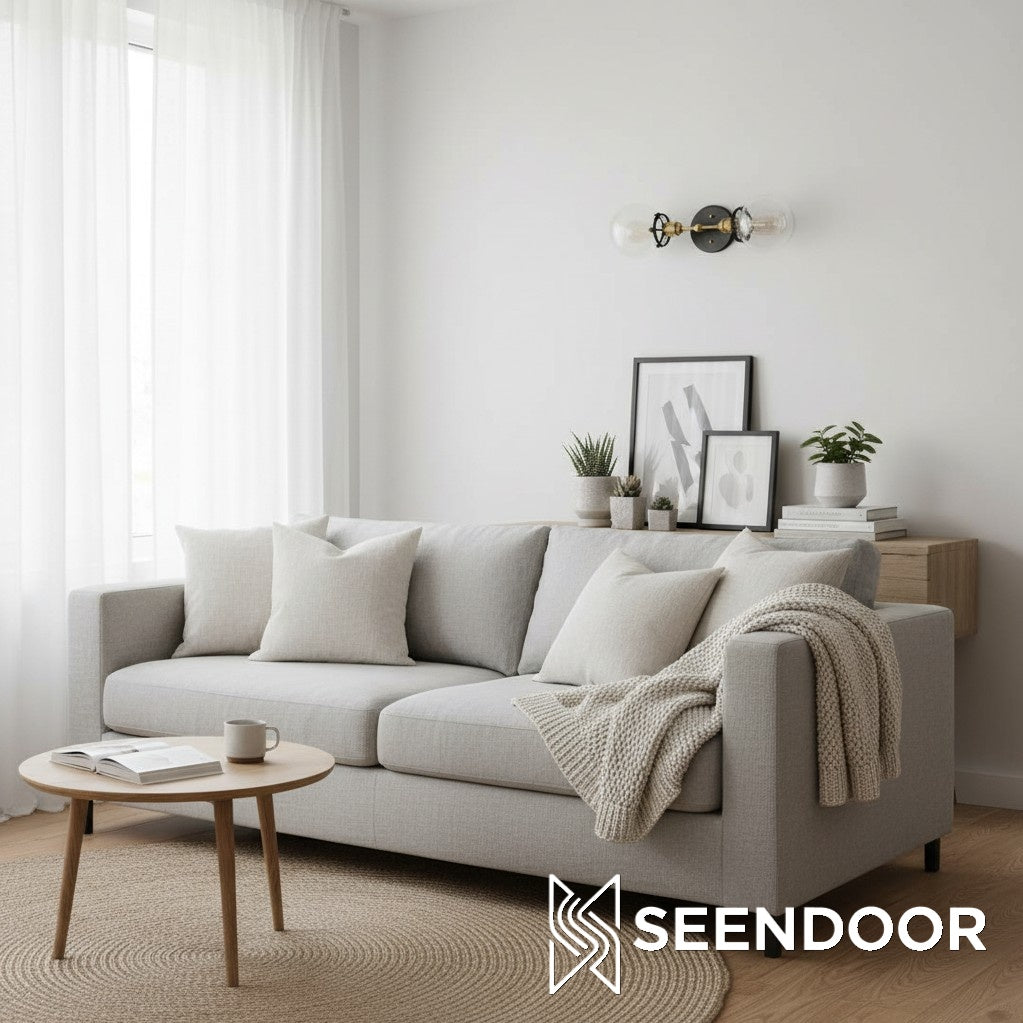 Lumio Globe Sleek Glass Globe Wall Lamp for Bathroom & Bedroom