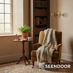 Load image into Gallery viewer, Lumio Globe Sleek Glass Globe Wall Lamp for Bathroom &amp; Bedroom
