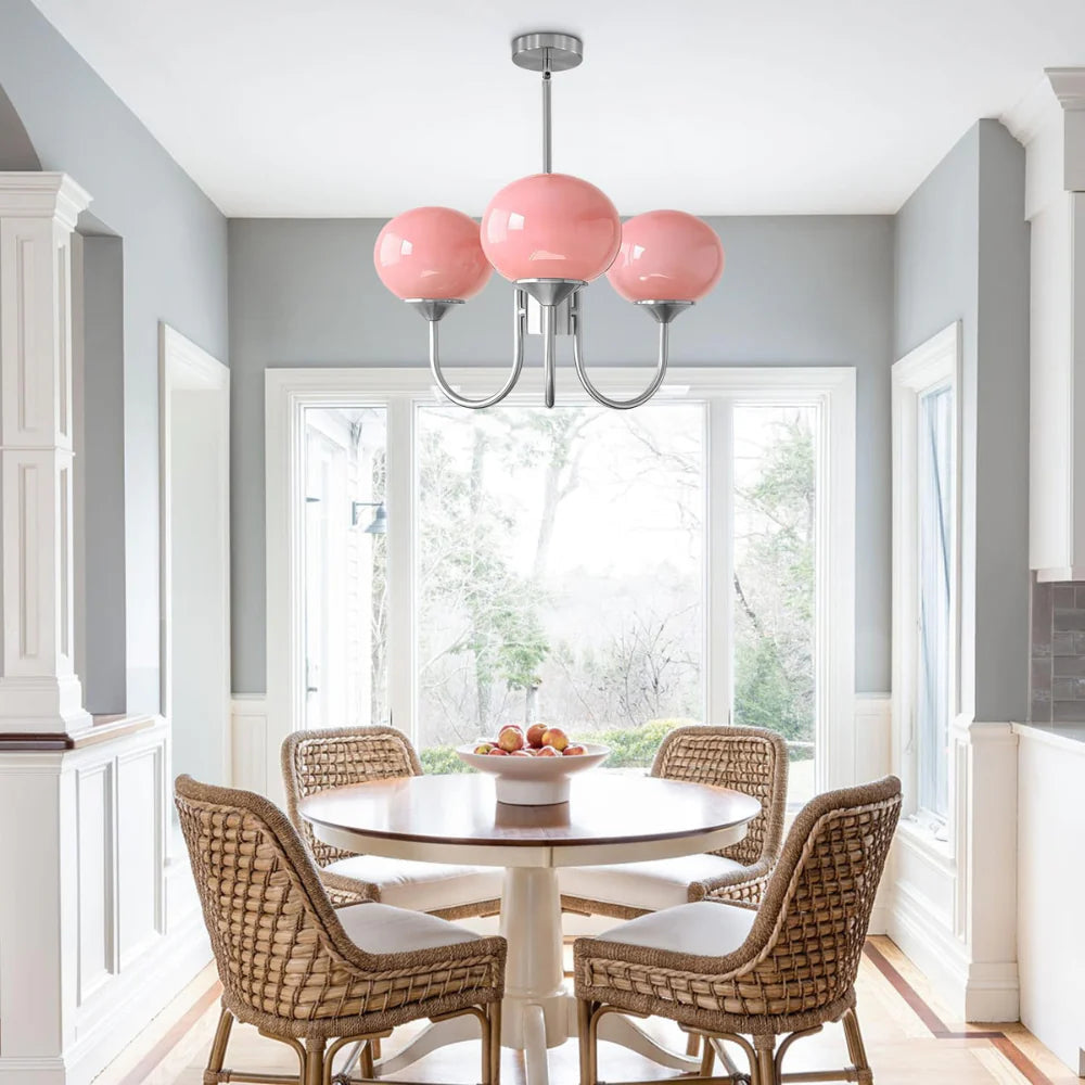 Candelabro Moderno Marshmallow de Vidrio