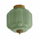 Load image into Gallery viewer, Vintage Eloise Milk Glass Flush Mount Ceiling Light - Vintage Charm Soft Glow
