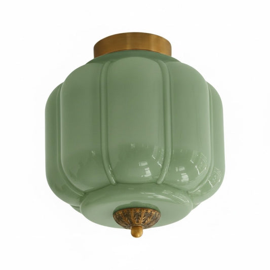 Vintage Eloise melkglas plafondlamp - Vintage charme zachte gloed