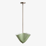 Load image into Gallery viewer, Bellina Radner Pendant Light – Colored Glass Shade with Brass Detail for Modern Spaces
