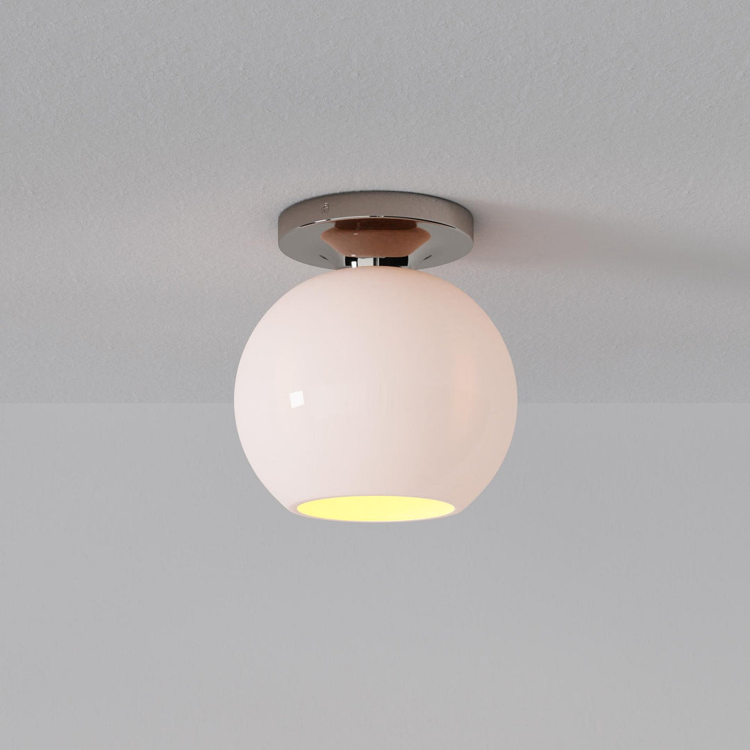 Selvion Modern Globe Pendant Light - Damp-Rated Bathroom Lighting - Luxe Glass Shade