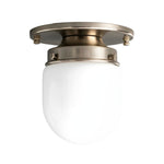 Load image into Gallery viewer, Opalume White Opal Glass Bulb-Globe Flush-Mount Ceiling Light for Entry &amp; Living Room
