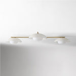 Load image into Gallery viewer, Elorina 3-Light Flush Mount Glass/Metal Ceiling Light - A Stylish Fixture for Modern Spaces
