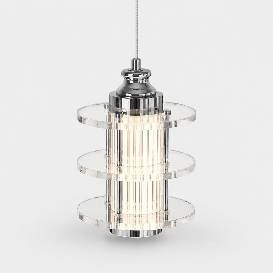 Lampe suspendue LED Bauhaus en acrylique