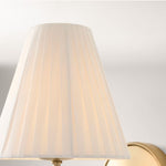 Load image into Gallery viewer, Fibura Sleek Metal Linen Shade Wall Light - Wall-Mounted Art
