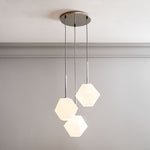Load image into Gallery viewer, Talvior Sculptural Lighting - 3-Light Faceted Chandelier in Versatile Finishes | Explore Collection
