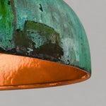 Load image into Gallery viewer, Aerugix Vintage Hammered Copper Dome Pendant Light - Natural Metallic Finish for Dining Room