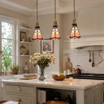 Cargar imagen en el visor de la Galería, sakura pink pendant kitchen island scene