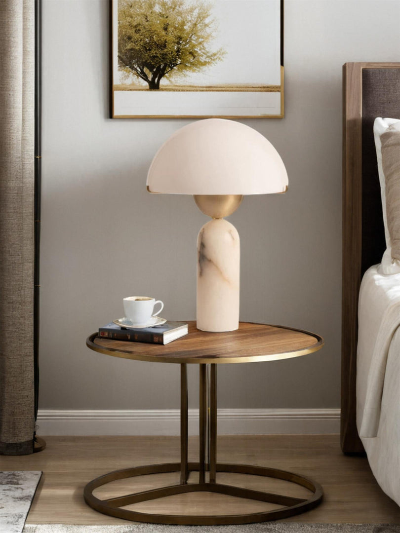 Peono Alabaster Tischlampe