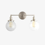 Load image into Gallery viewer, Lumio Globe Glass Globe Vanity Light - Modern Two Light Bathroom Sconce
