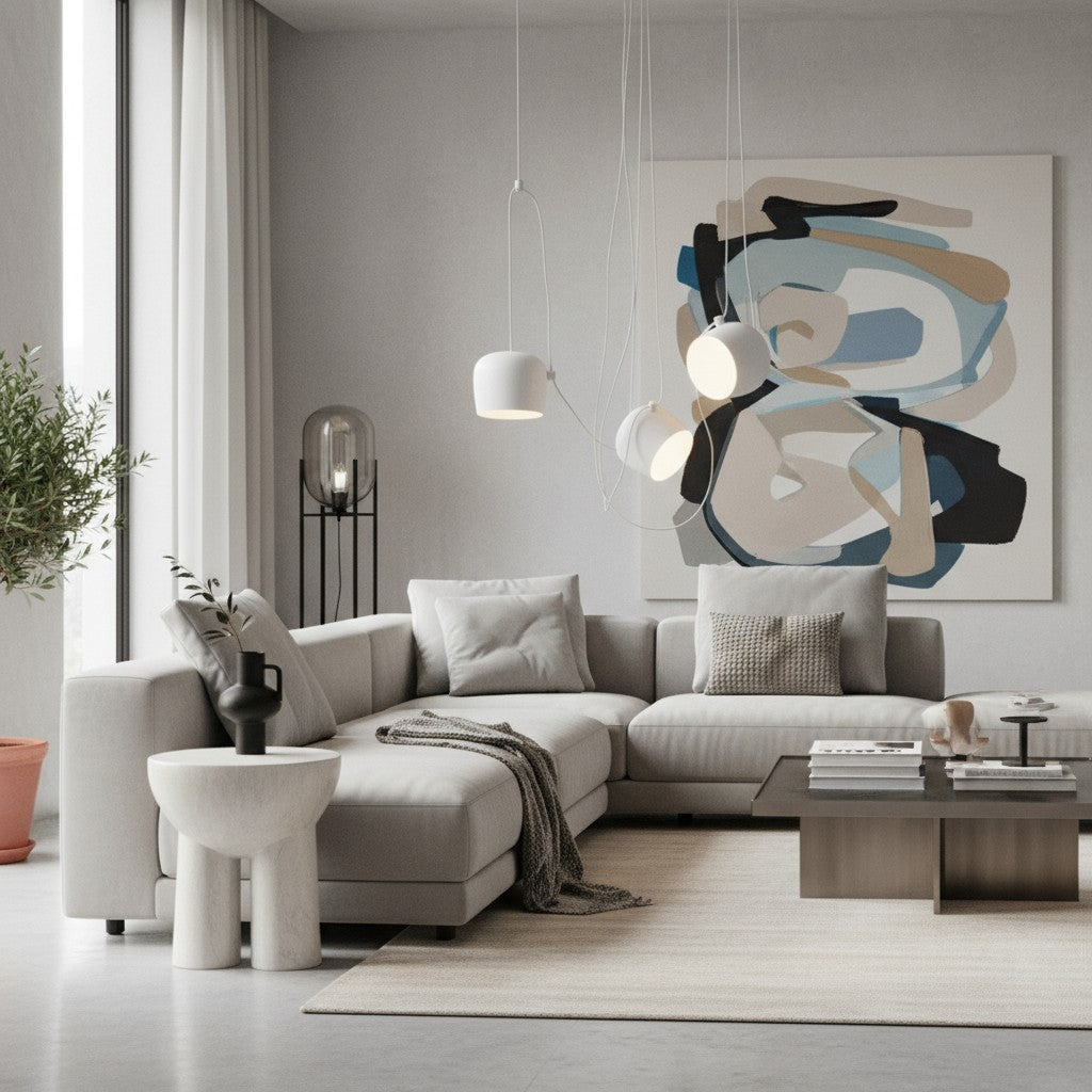 Axiomorna Minimalistische Verstelbare Moderne Hanglamp - Strakke LED Hanglamp voor Elke Ruimte N02