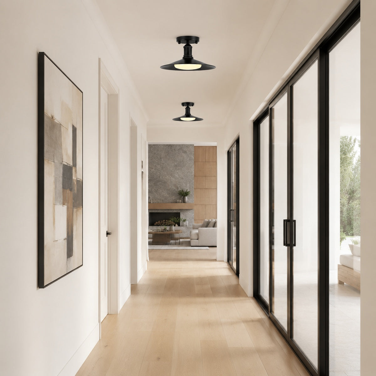 Leviaxa Outdoor Metal Pendant and Ceiling Light