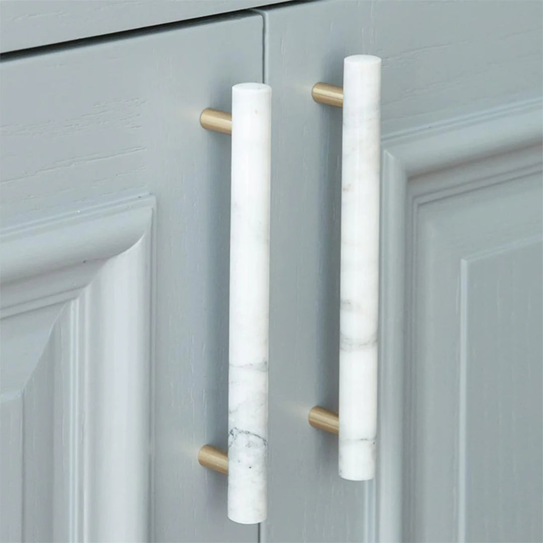 Modern Marble Brass Vanity Cabinet Handles for Drawers and Cupboards