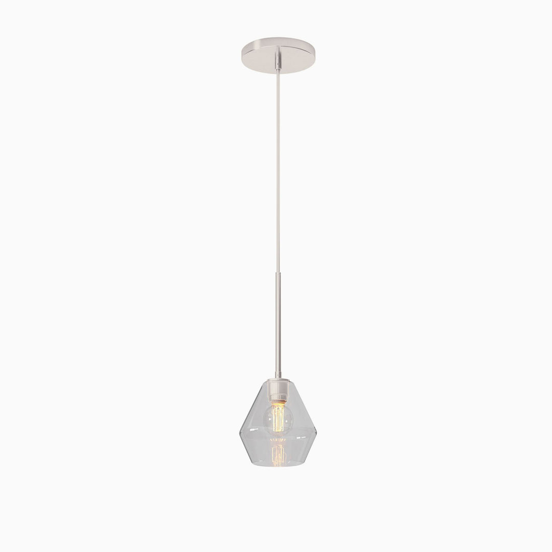 Merin Transparent Glass Sculpture Geometric Chandelier