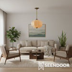 Load image into Gallery viewer, Eloise Vintage Glass Chandelier - Milk Glass Home Accent
