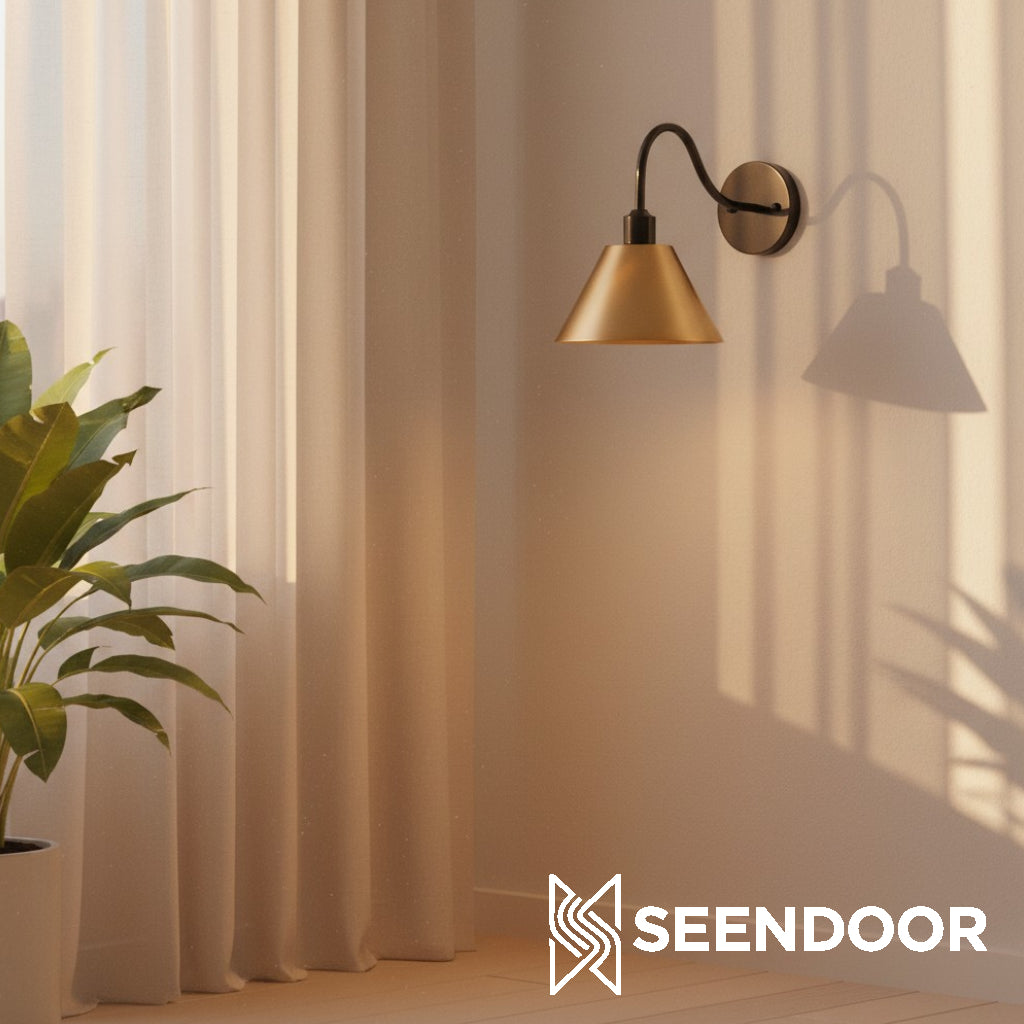 Penia Moderne Klassieke Industriële Afgeschuinde Wandlamp