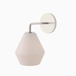 Load image into Gallery viewer, Merin Sculptural Milk Glass Geometric Wall Lamp
