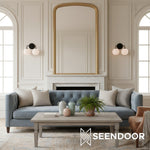 Load image into Gallery viewer, Selvion Curved Arm Globe – Modern Wall Sconce for Bathroom &amp; Bedroom
