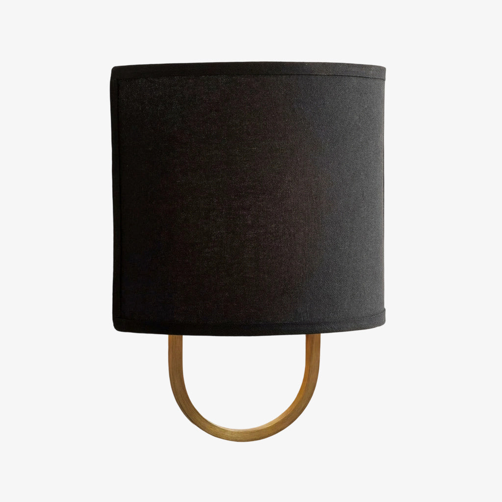 Nolvara Elegante Wandleuchte mit weichem Schirm und Metallarm