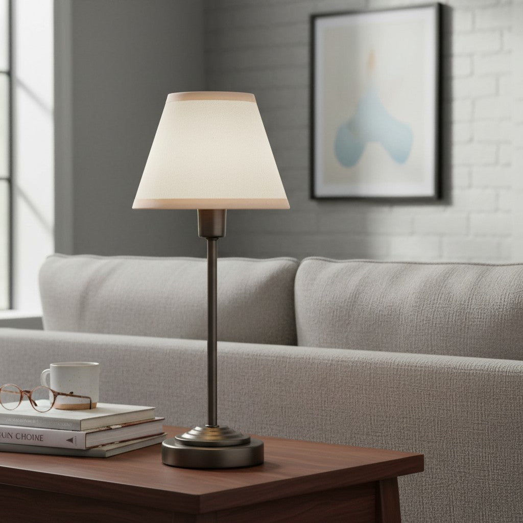 Bronzuno Textuurstof Bureaulamp – Moderne Metalen Voetverlichting voor Kantoren of Lounges