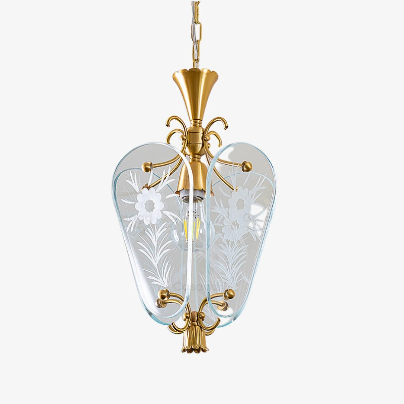 Kerise Strakke Glazen Kap Hanglamp - Designer Sfeerverlichting voor Open Ruimtes of Lounges