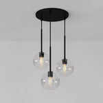 Load image into Gallery viewer, Selvion Minimalist Crystal Chandelier - Handcrafted Glass Sculptural Lighting Fixture
