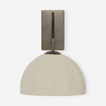 Bild in der Galerieansicht laden, Lumarys Schwenkarm-Wandleuchte – Skulpturale Leinen-Schirm Wandleuchte im organischen Stil für Wohn- oder Schlafzimmer