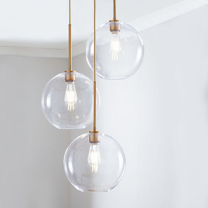 Selvion Minimalist Crystal Chandelier - Handcrafted Glass Sculptural Lighting Fixture