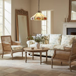 Charger l’image dans la visionneuse de la galerie, Suspension en vitrail vintage TF Nevada - Éclairage artisanal en verre d'art pour les salles à manger