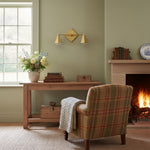 Load image into Gallery viewer, Ornato Luxe Geometric Vanity Light - Solid Brass Art Deco Bathroom Lighting
