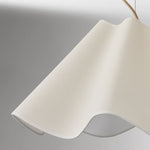 Load image into Gallery viewer, Oslan Ivory Linen Pendant Light - Scalloped Shade Modern Ceiling Lamp
