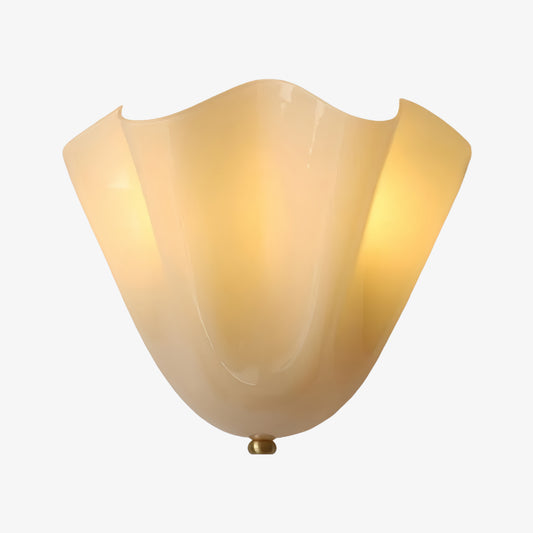 Bellina Handcrafted Glass Wall Lamp Contemporary Design for Hallway