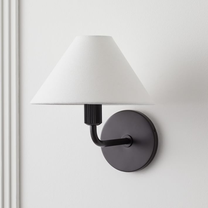 Diora Wall Sconce Light - Modern Brass Fixture with Elegant Shade
