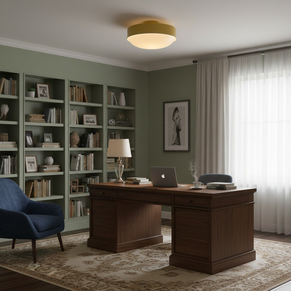 Luminaire de plafond Rolvona – Esthétique moderne intemporelle avec lumière ambiante diffuse