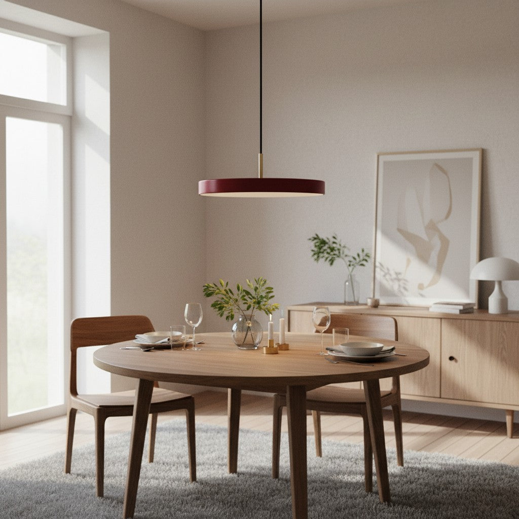 Astris Geometrische Pendelleuchte – Moderne Metall-Hängeleuchte für Kücheninsel
