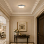 Load image into Gallery viewer, Gray ceiling light in a classic cream entryway