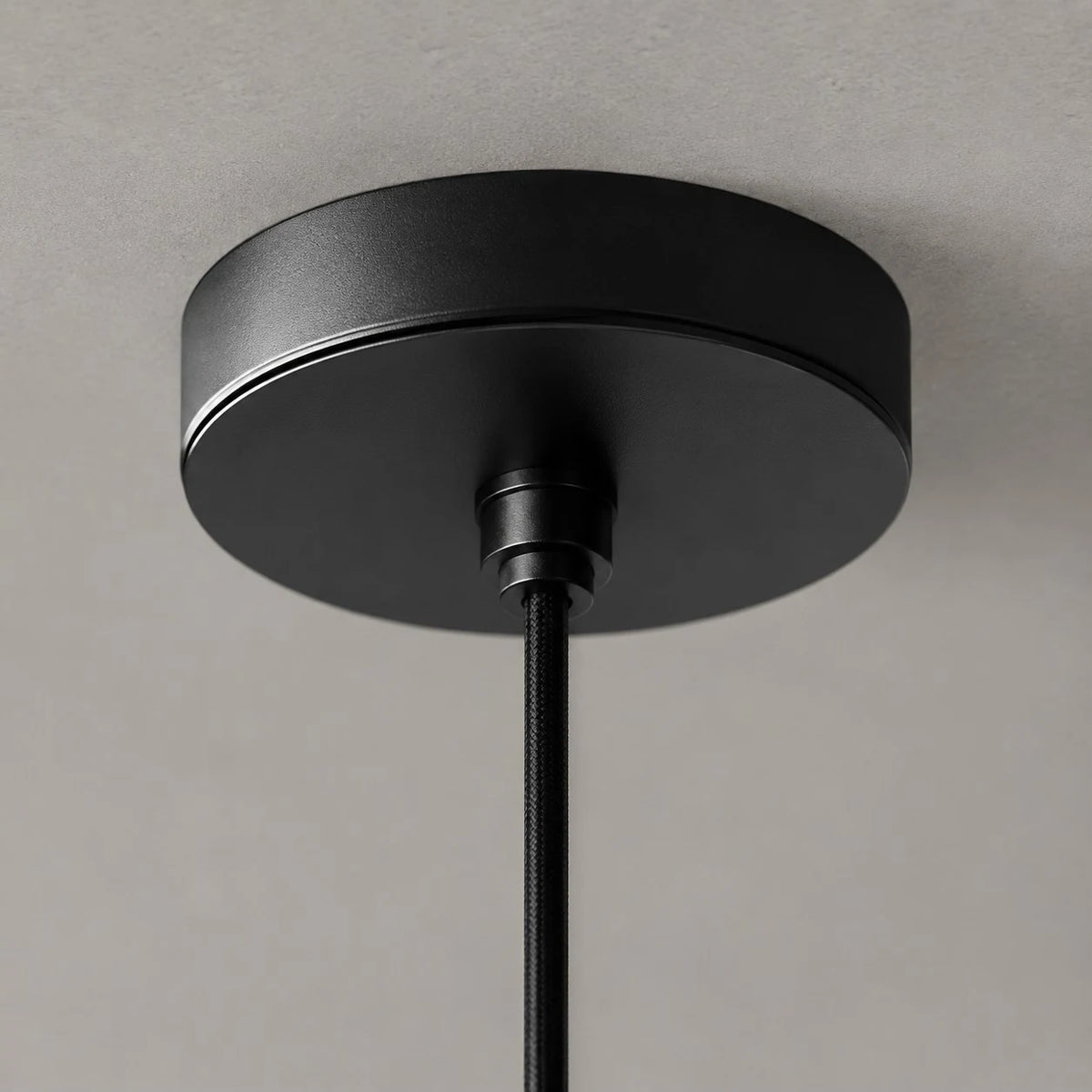 Grey Stone Pendant Light with Paper Diffuser