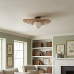 Załaduj obraz do przeglądarki galerii, Florevian Pleciony Kinkiet Ścienny – Dwupoziomowy Kinkiet z Juty do Salonu lub Sypialni