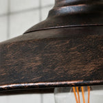Cargar imagen en el visor de la Galería, Weathered metal shade rim and finish detail