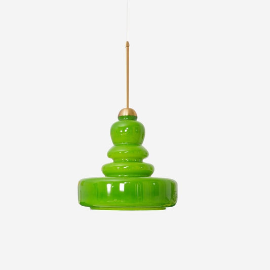 Glimora Lampada a Sospensione Decorativa – Lampada a Sospensione Vintage in Vetro e Metallo per Zone Giorno