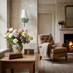 Load image into Gallery viewer, Curva Metal White Linen Sconce - Classic Brass Wall Light for Bedrooms
