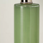 Load image into Gallery viewer, Savara Minimalist Table Lamp - Clean Glass Form with Fabric Shade for Bedrooms