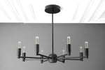 Load image into Gallery viewer, Mobilux Line Modern Chandelier - 8 Arm Mid Century Hanging Light

